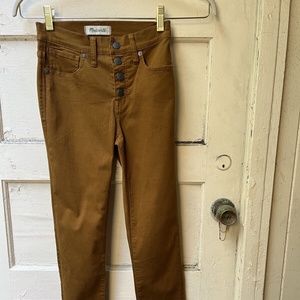 NWT Madewell burnished cedar 9” high rise skinny